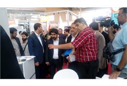 بازدید شهردار محترم تهران از غرفه ی شرکت در حاشیه ی نمایشگاه شهرداری تهران 1401